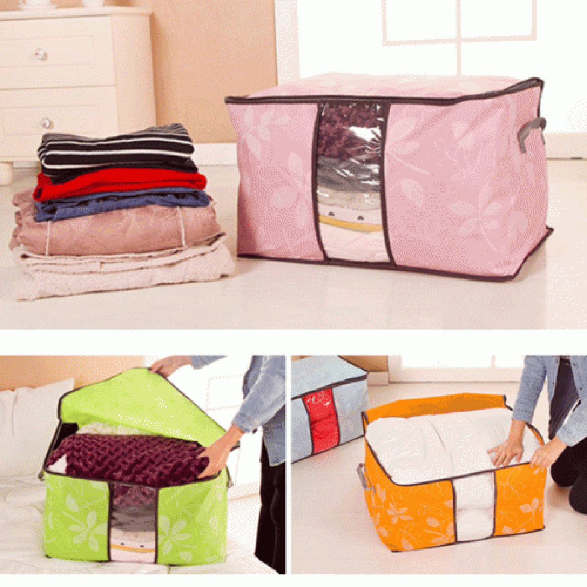 [HCM]Combo 2 túi đựng chăn màn quần áo cỡ lớn
