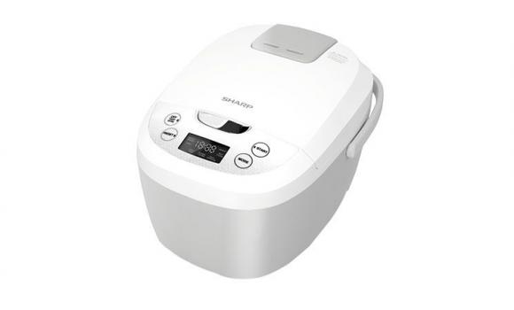 Nồi cơm điện dòng điện tử sharp ks-com180ev-gy 1.8l hàng chính hãng