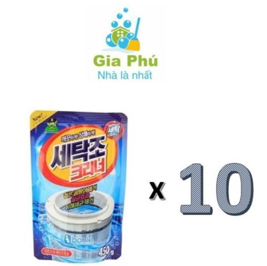 Combo 10 gói bột tẩy lồng giặt siêu sạch Hàn Quốc Sandokkaebi 450 gram gói