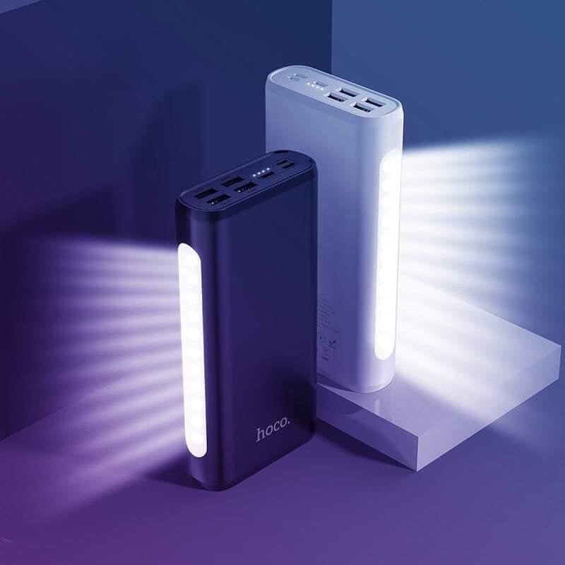 🔯Sạc Dự Phòng Hoco J60 30000mah 4 Cổng Usb Có Đèn Khẩn Cấp