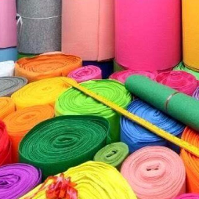 [HCM]VẢI NỈ DẠ MÀU( NỈ CỨNG) KHỔ 45*90cm