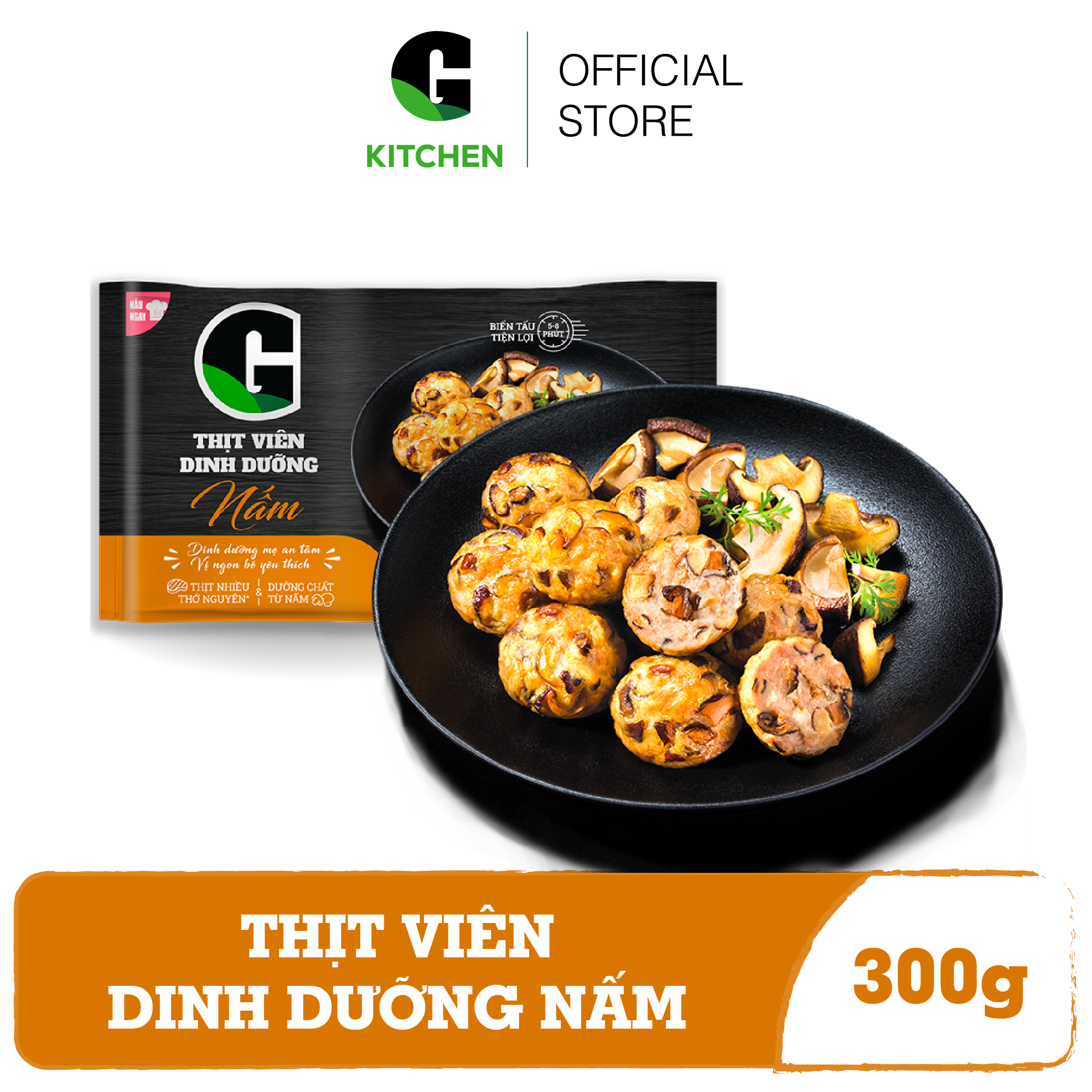 [Giao nội thành HCM] Thịt Viên Dinh Dưỡng Nấm G Kitchen 300g