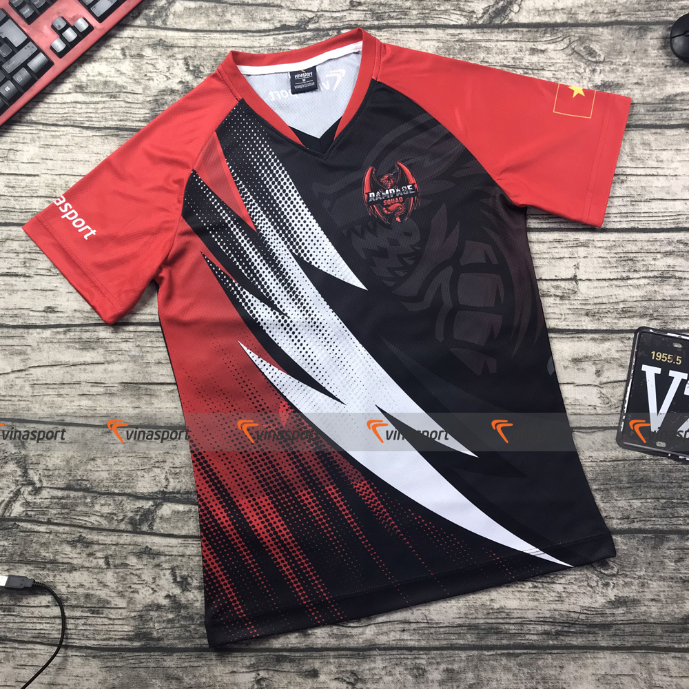 Áo thun game thủ thiết kế Vinasport Rampage