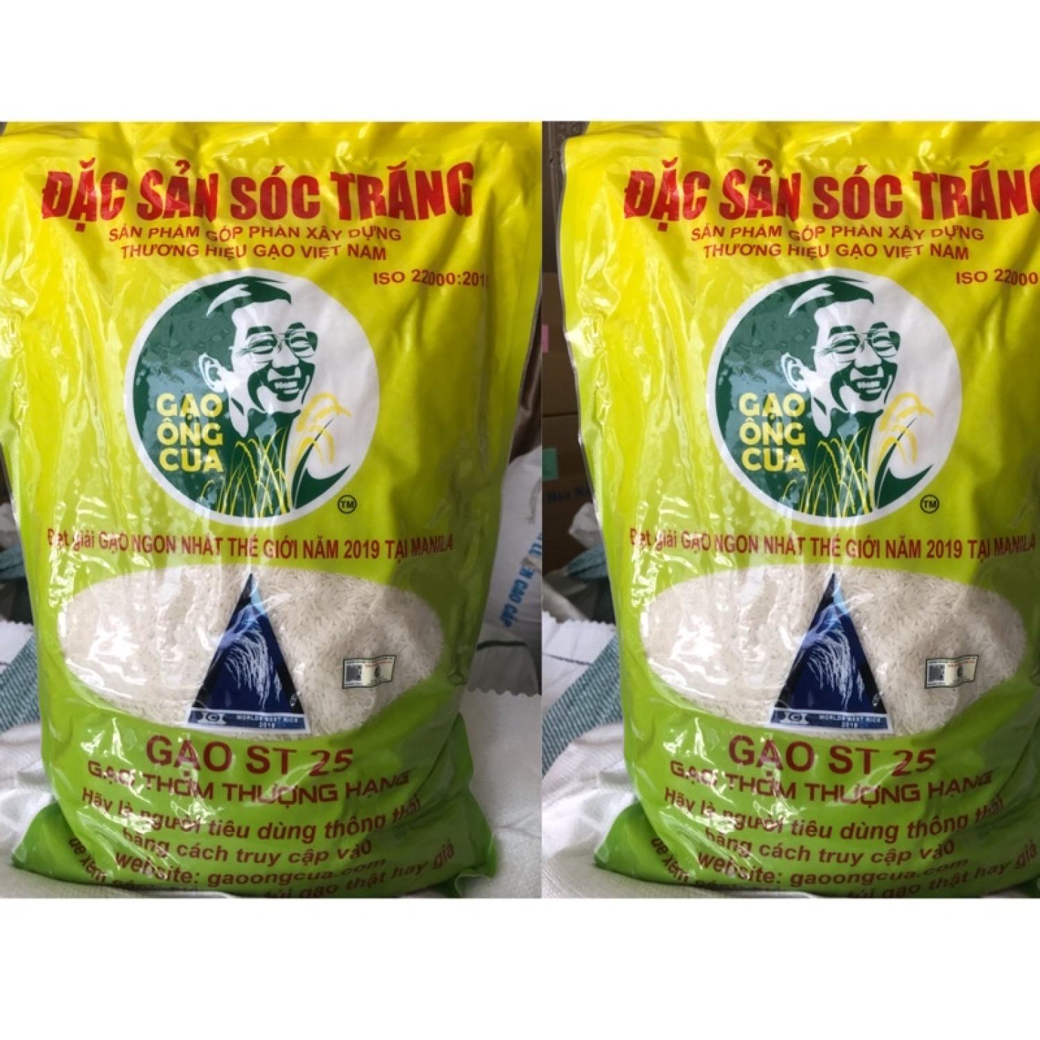 10kg gạo st25 ông cua compo 2 túi 5kg