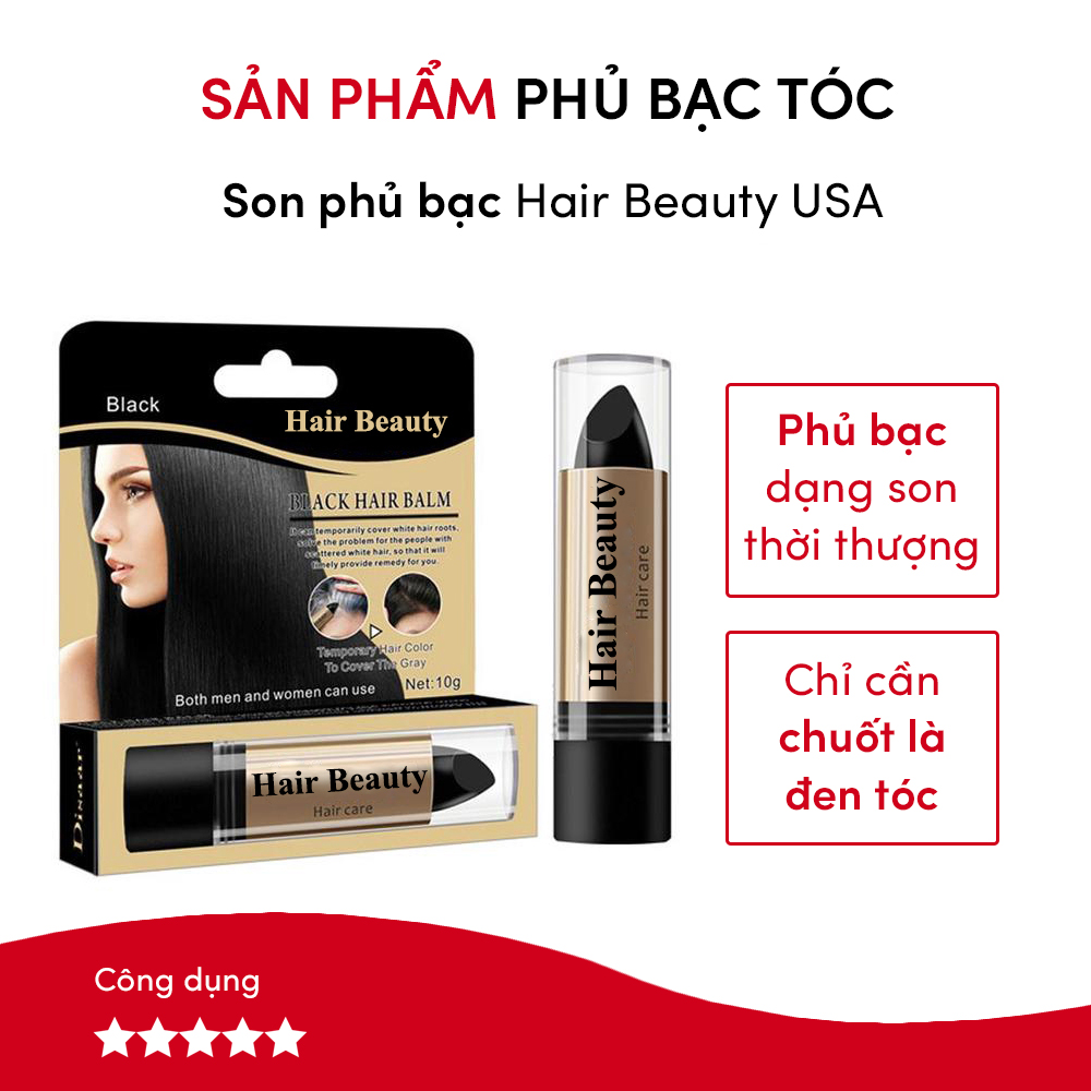 Son phủ bạc Hair Beauty. Son kem phủ bạc chính hãng