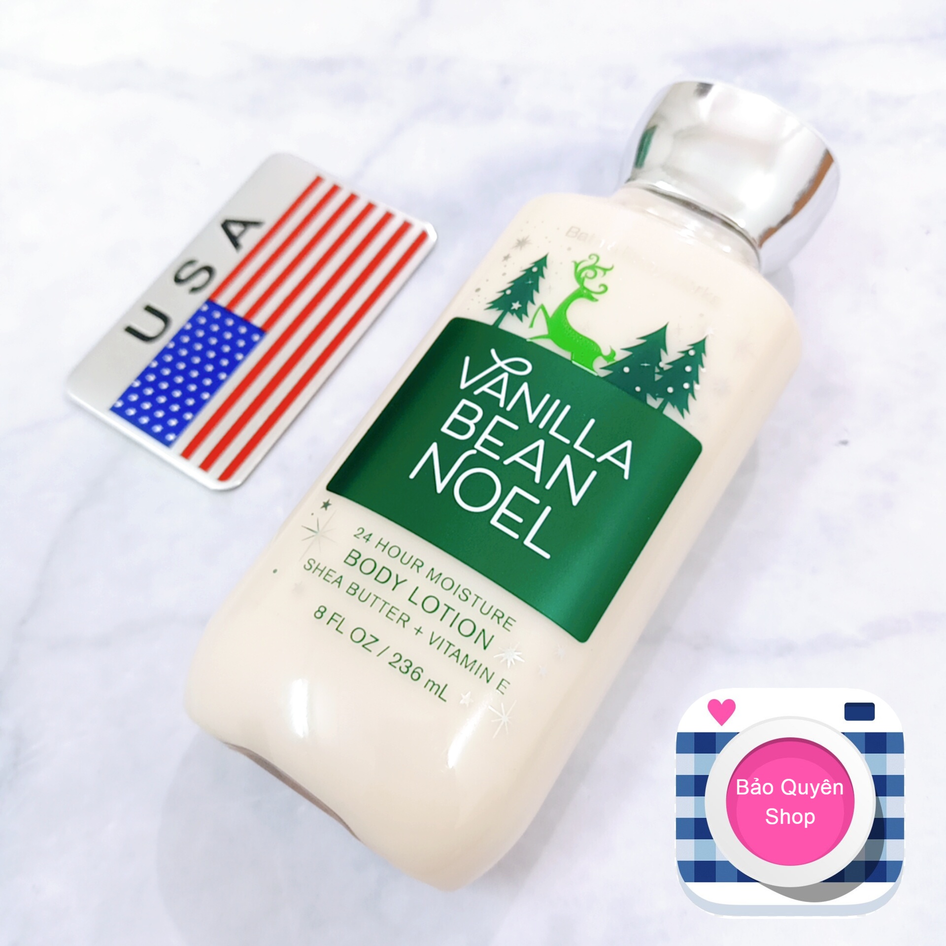 Lotion dưỡng thể bath & body works - vanilla bean noel - body lotion 236ml