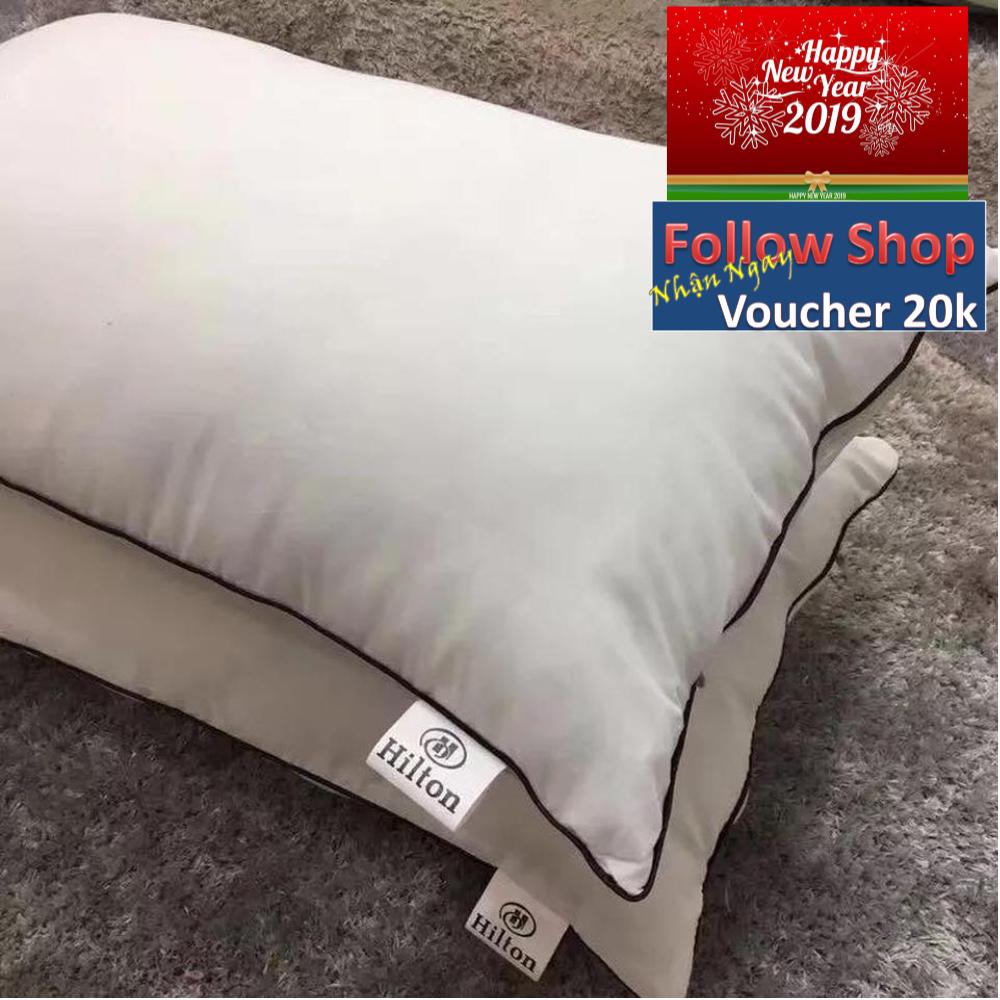 Combo 2 ruột gối bông ép Hilton siêu hot