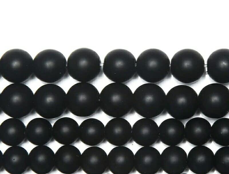 [HCM]Xưởng Đá Tự Nhiên G.F.H -  Vòng tay đá ONYX tự nhiên đen mờ  phong cách mạnh mẽ