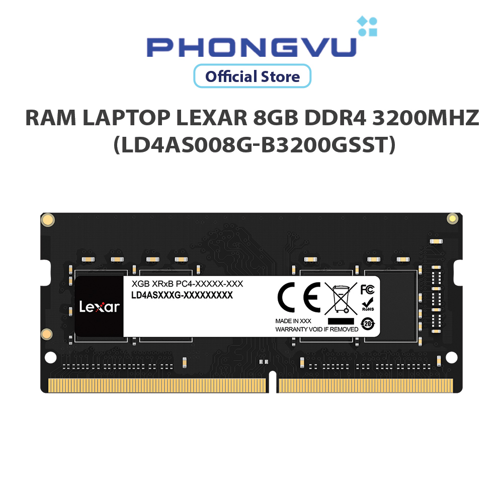 Lexar Laptop RAM DDR4 8GB 2666 – LD4AS008G-R2666G