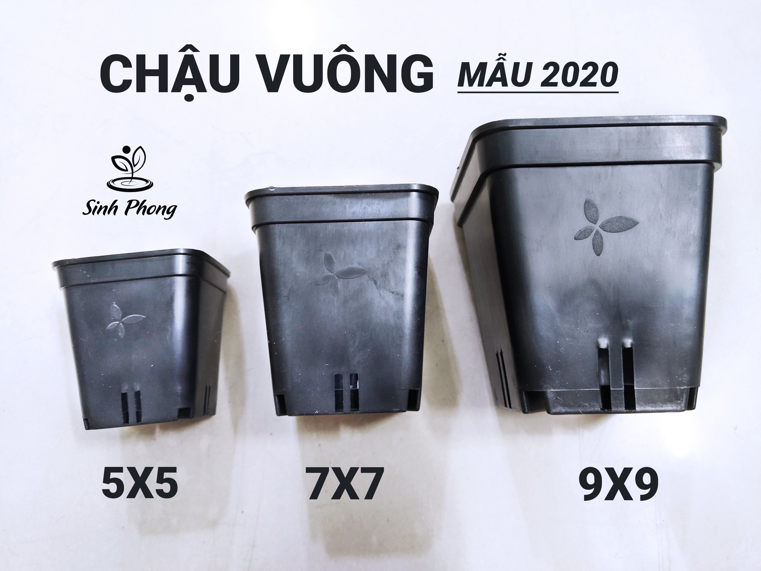 10 Chậu vuông 5x5 màu đen  - Sản phẩm chất lượng - gian hàng uy tín - giá luôn tốt - mua ngay kẻo lỡ !