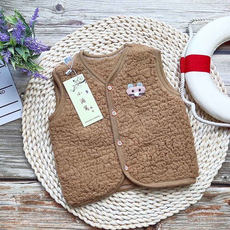 Gile Lông Cừu Cho Bé Cực Ấm Áp Cho Bé Sơ Sinh