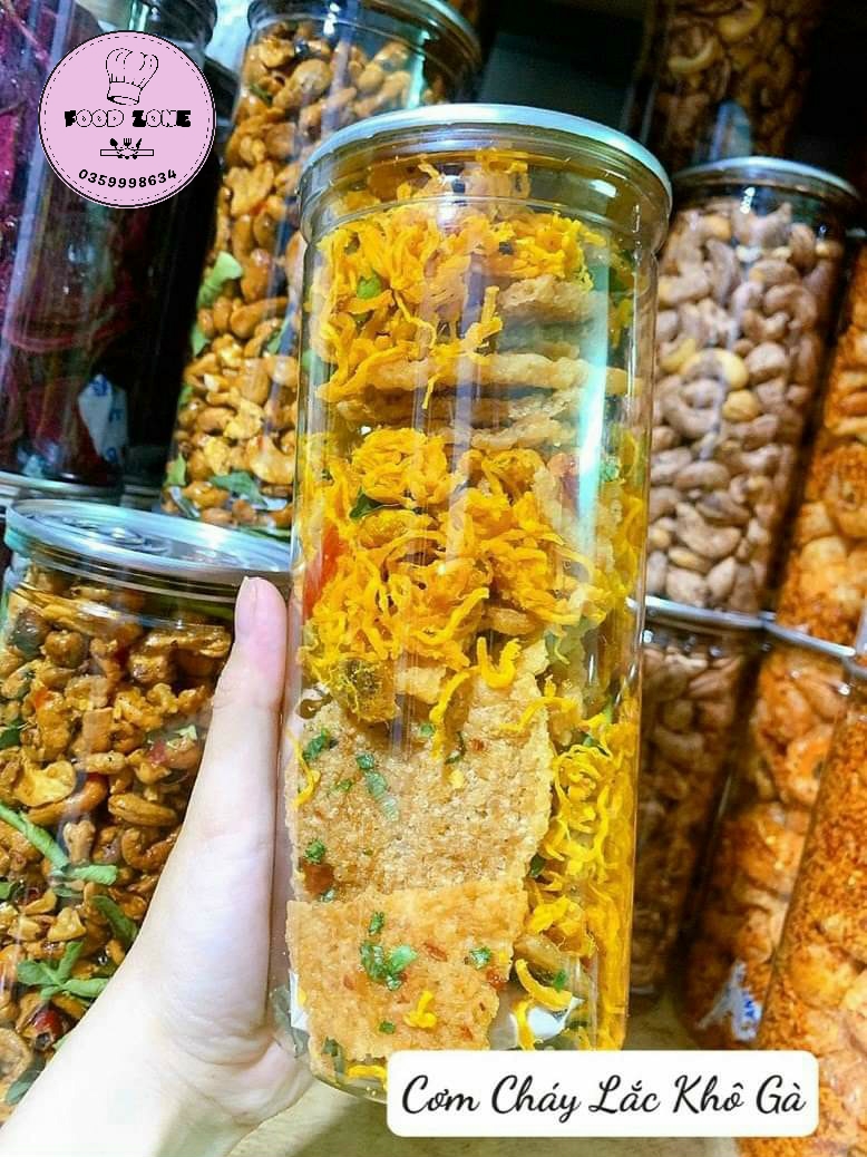 Cơm cháy lắc khô gà Nana Food 300g đồ ăn vặt vừa rẻ vừa ngon.