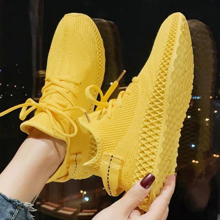 Giày Sneaker Nữ Yeezzyyy Có 3 Màu Siêu Đẹp [ Màu Vàng]