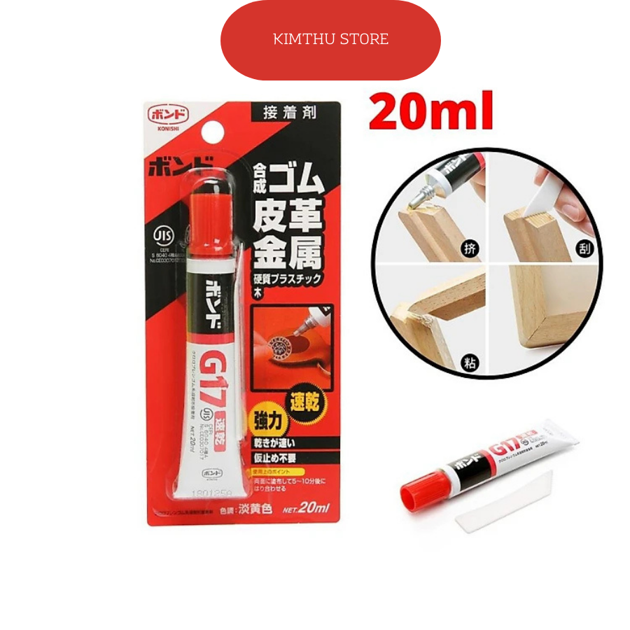 Keo dán nhật g17 dán đa năng siêu dính, dán da ,nhựa ,kim loại gỗ ,dán giày