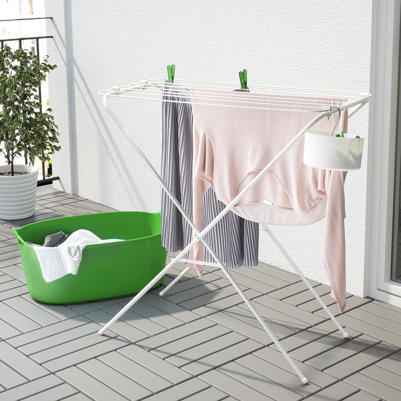 Giàn phơi di động Jall Ikea - giàn phơi trong nhà - giàn phơi ban công