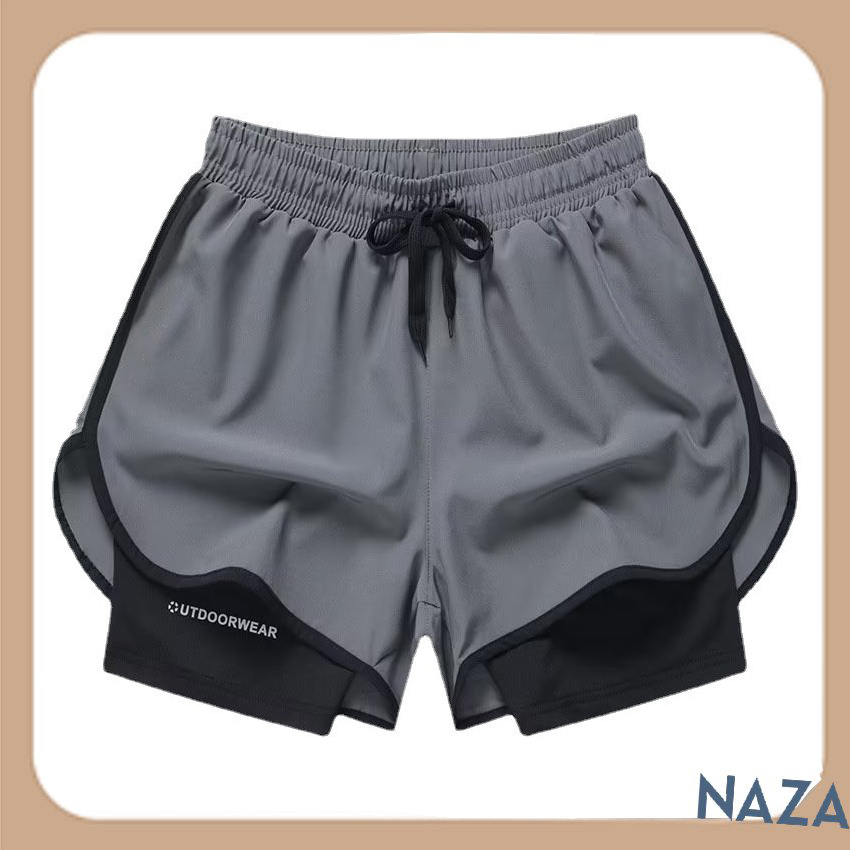 Quần bơi nam 2 lớp, quần thể thao nam, quần short nam chạy bộ, tập gym thời trang cao cấp