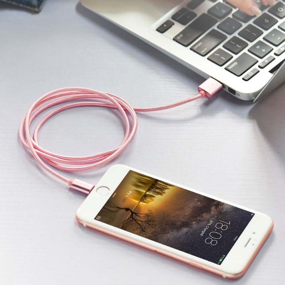 Dây Cáp Sạc Bọc Dù Cổng Lightning Dành Cho Iphone