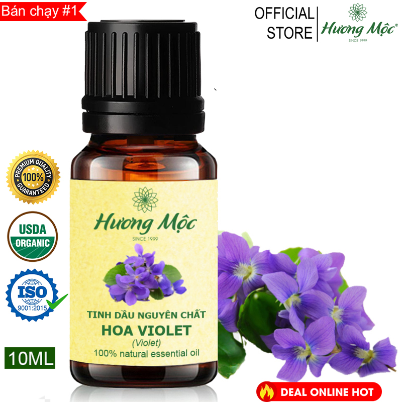 Tinh dầu thiên nhiên Hoa Violet Hương Mộc 10ML | Violet Essential Oil 10ML - Chất lượng cao - Có kiểm định COA