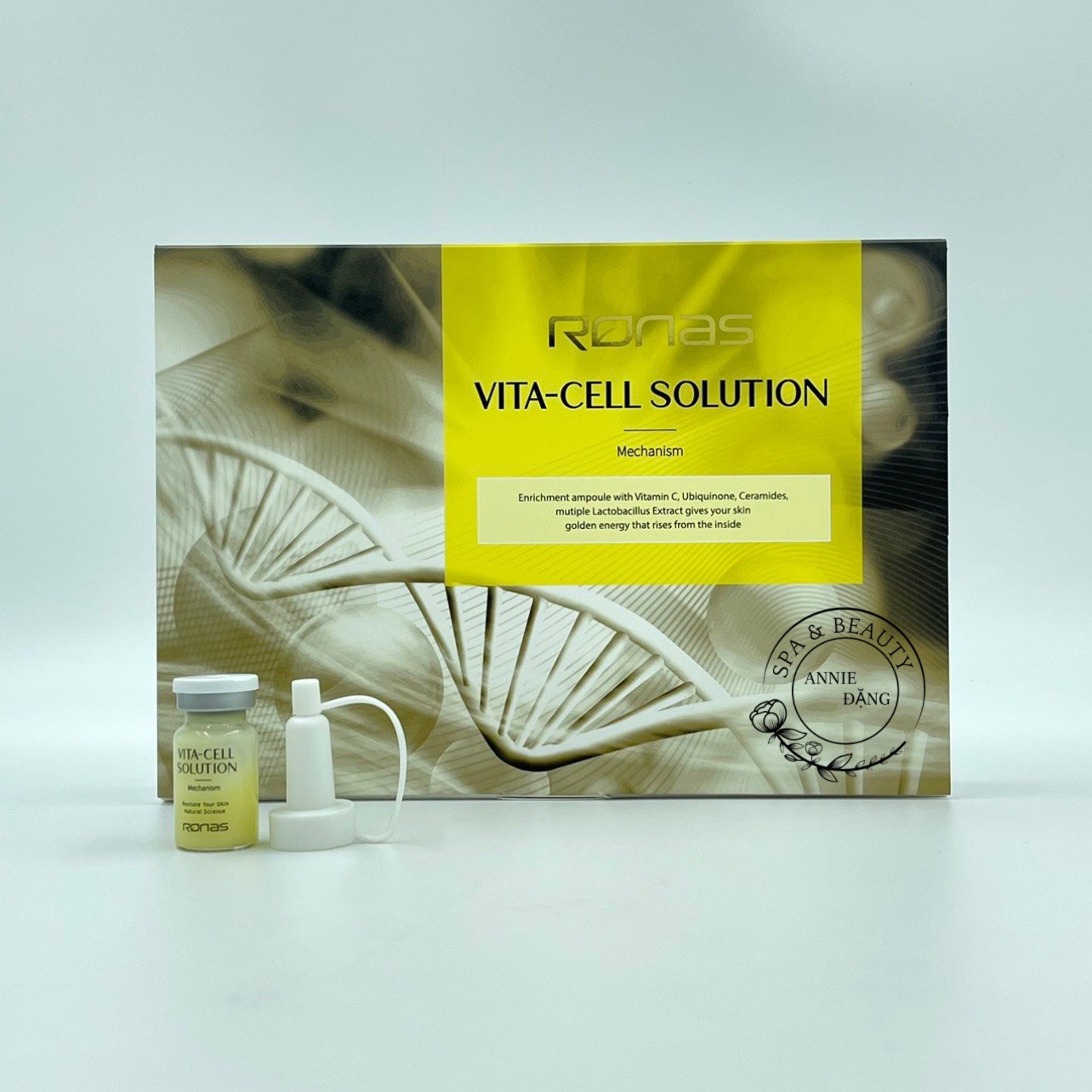 Tinh Chất Tế Bào Gốc Ronas Vita-Cell Soluiton Tái Tạo Da, Trắng Da (1lọ)
