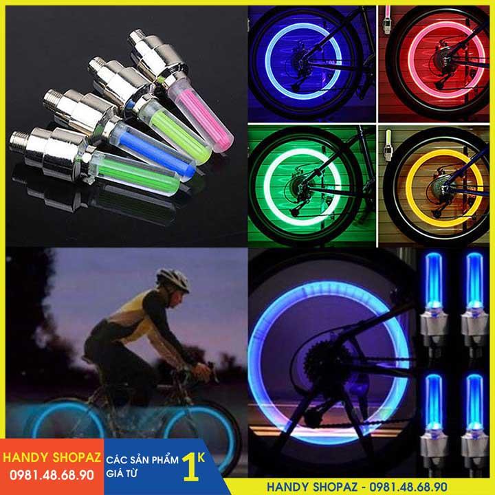 Bộ 2 đèn led gắn van bánh xe đạp, xe máy, ô tô hsa1148