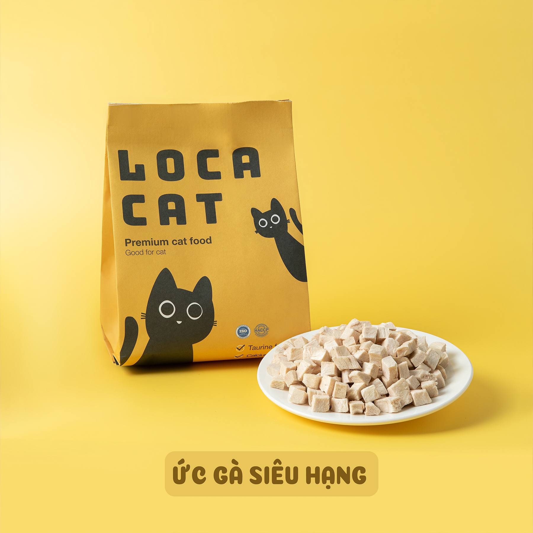 Hạt thức ăn khô cho mèo trộn ức gà sấy lạnh siêu hạng loại 3kg