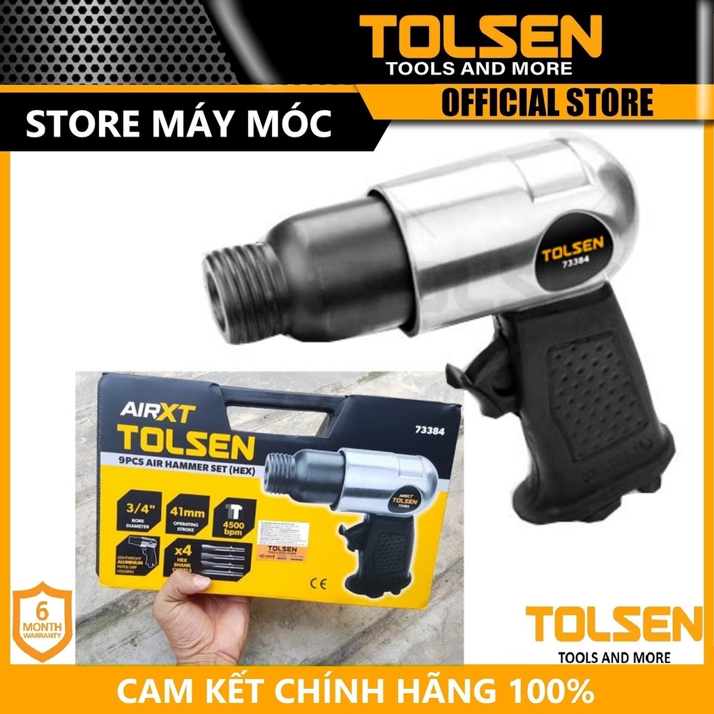 Bộ 9 món máy búa hơi tolsen 73384 - hàng chính hãng