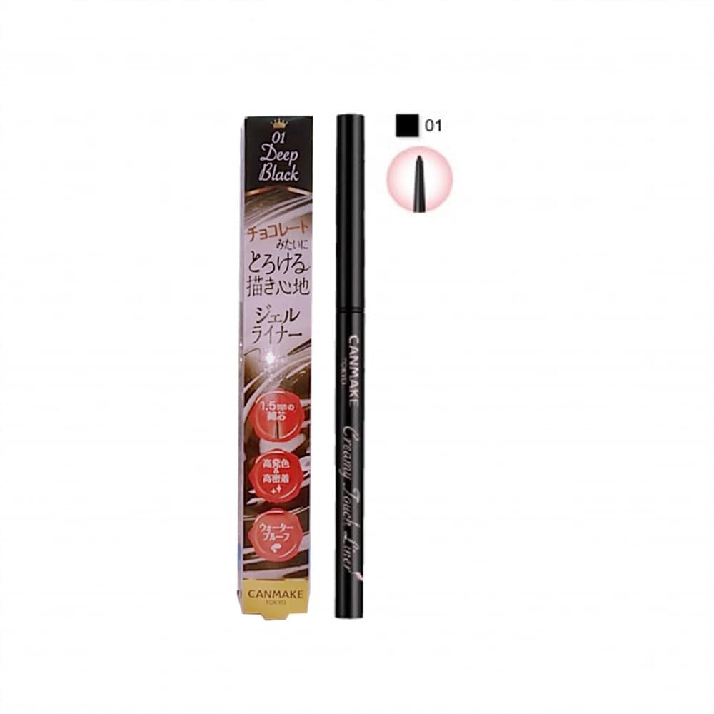 Kẻ Mắt Dạng Gel Canmake Creamy Touch Liner 01 Deep Black