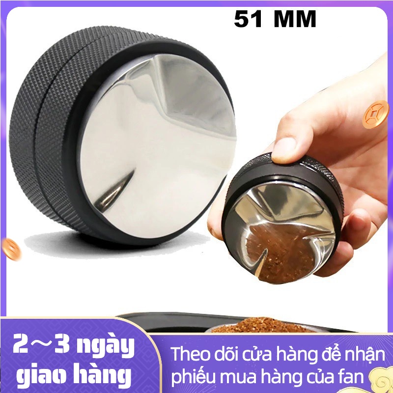 51mm Dụng cụ ép bột cà phê 2 trong 1 có độ sâu dùng để phân bố đều bột cà phê cho máy pha Espresso