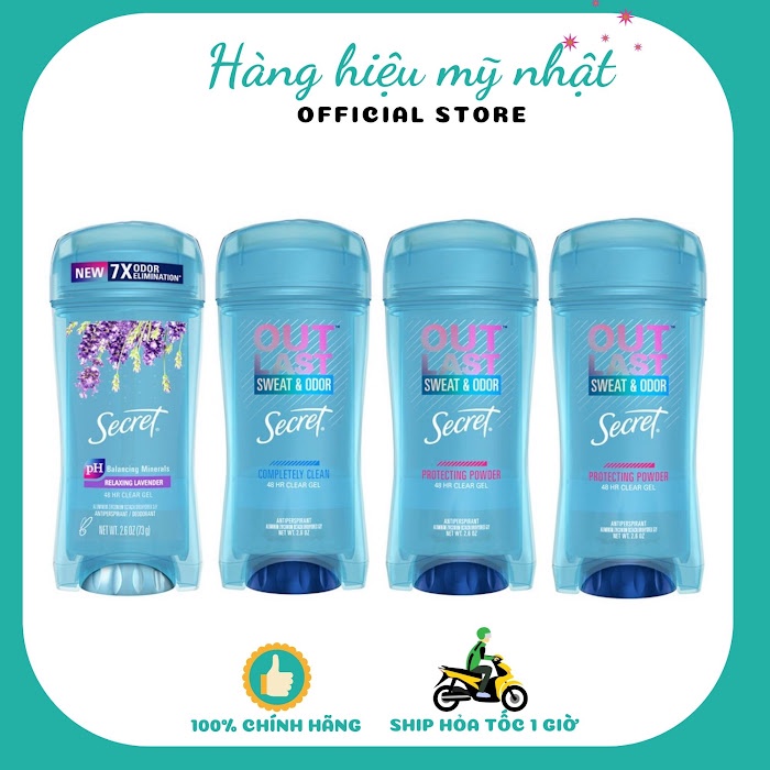 Lăn khử mùi nữ Secret Clear Gel 73g mỹ mẫu mới
