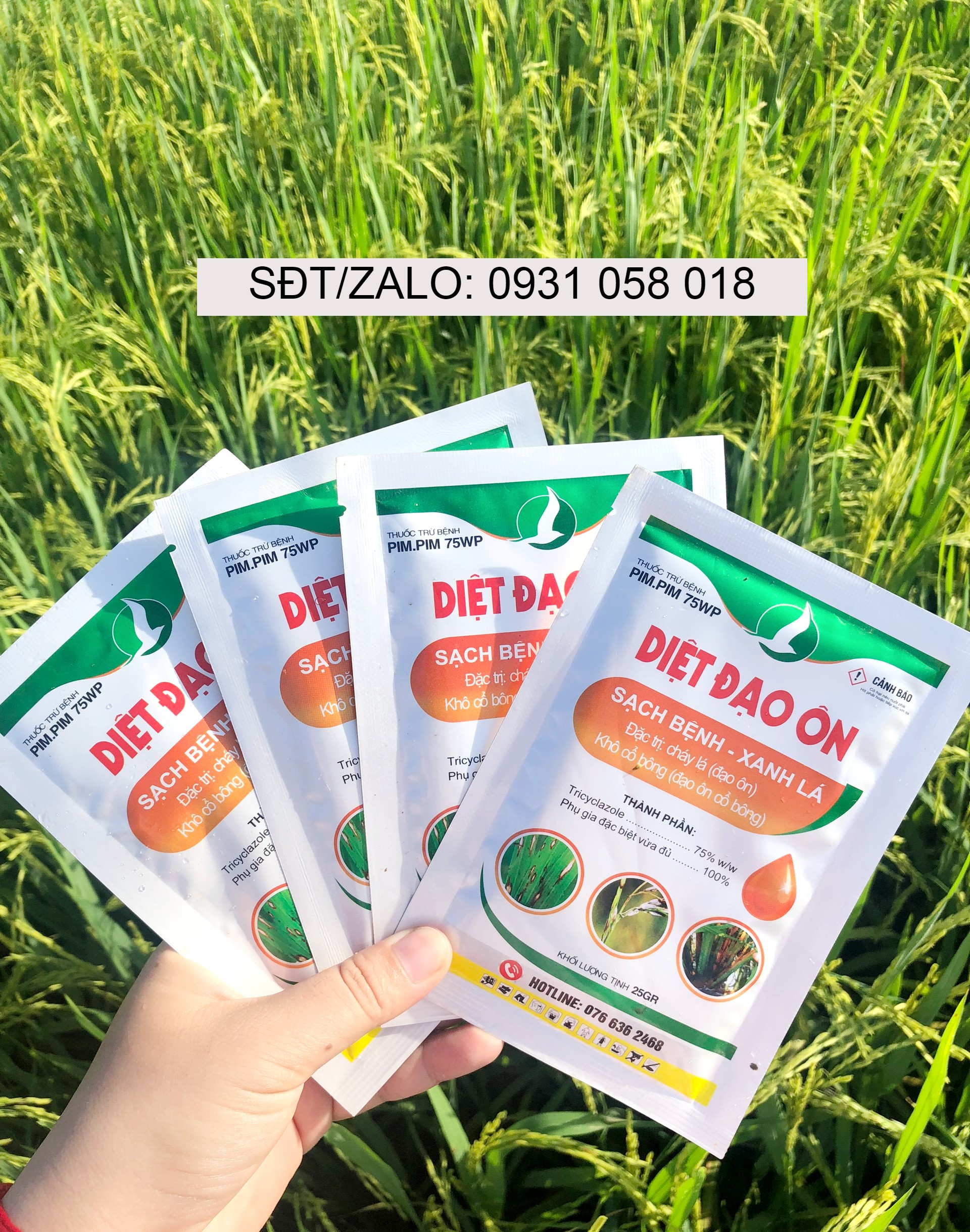 Thuốc trừ bệnh diệt đạo ôn đặc trị đạo ôn lá, đạo ôn cổ bông