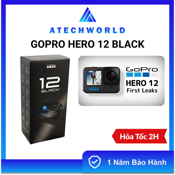 Camera Hành Trình Gopro Hero 12 Black - Hàng Chính Hãng - BH 1 Năm - Có Xuất VAT Giá 8,990,000 Đồng*Miễn phí vận chuyển