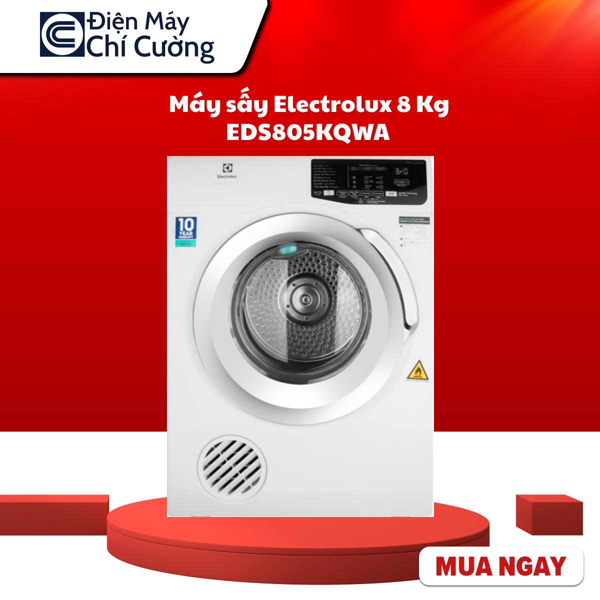 Máy sấy Electrolux 8 Kg EDS805KQWA