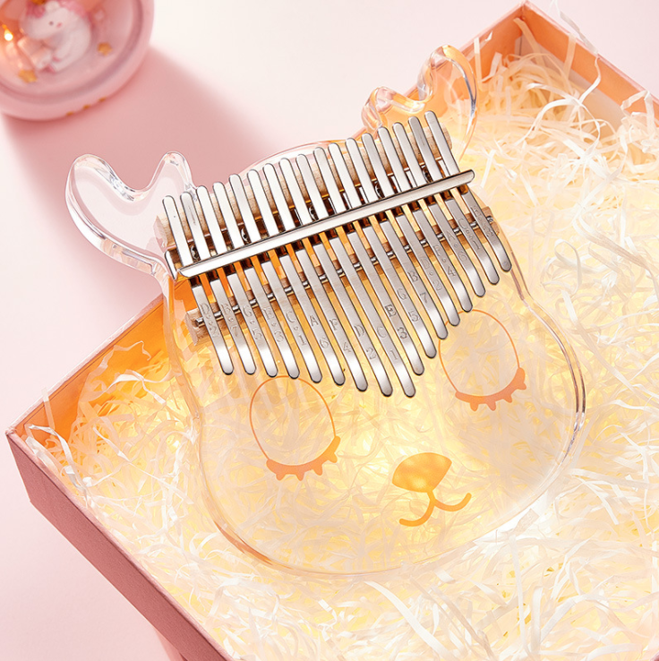 Kalimba 17 phím trong suốt , Tặng full phụ kiện