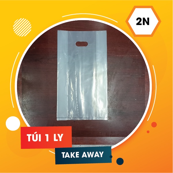 1Kg túi đựng ly1 đứng túi đựng ly ép ngăn, túi take away