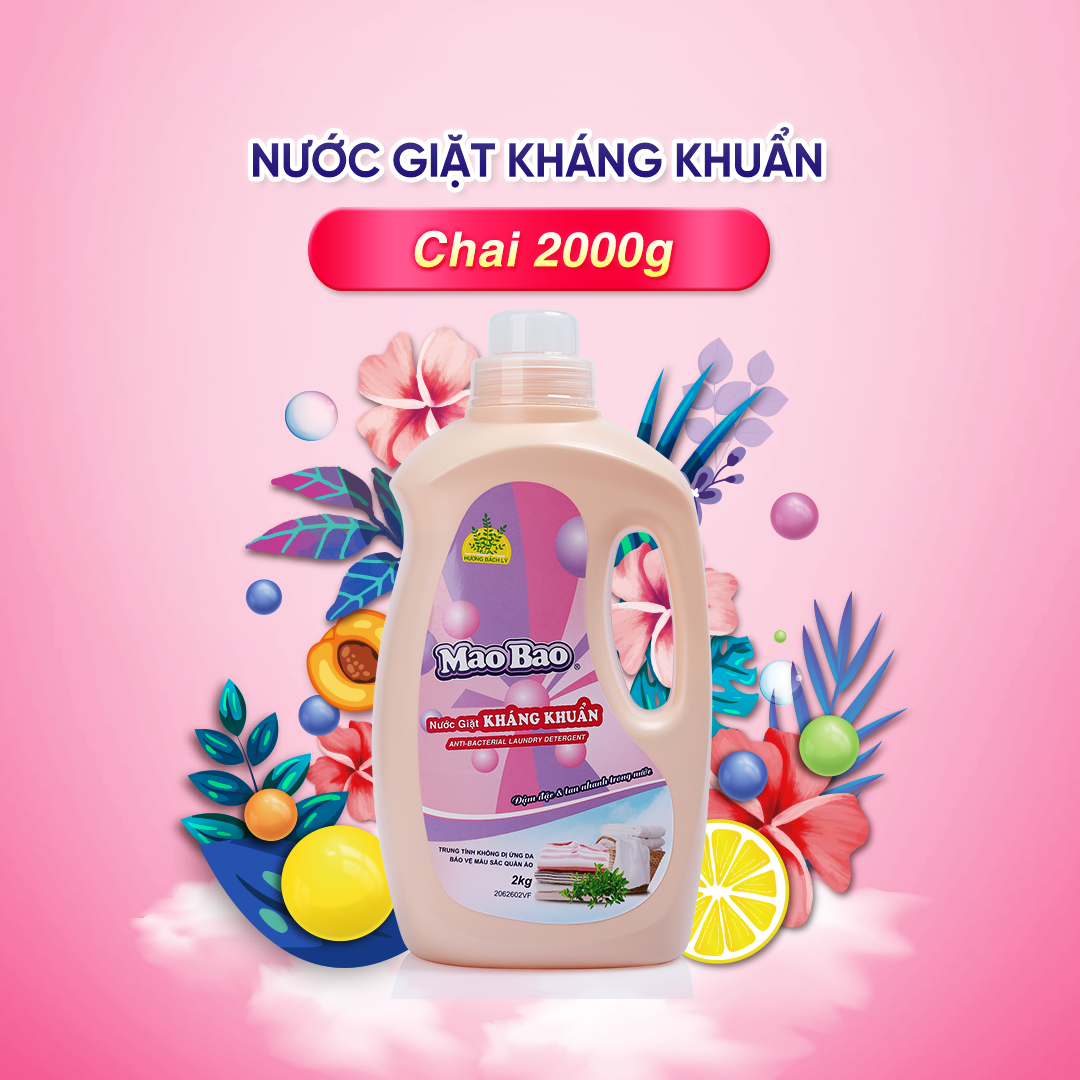 Nước giặt quần áo kháng khuẩn mao bao 2000g