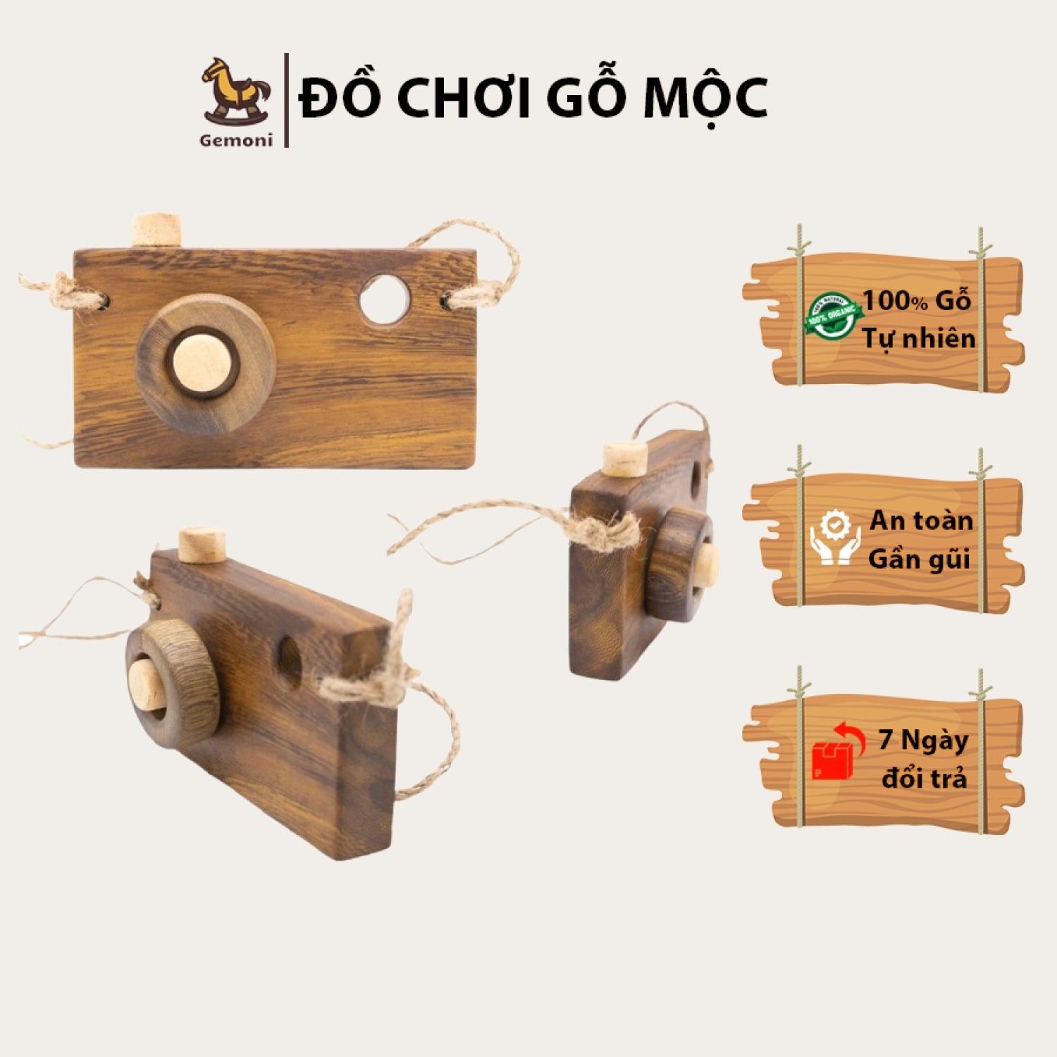 Đồ chơi mô hình máy ảnh bằng gỗ - đồ chơi gỗ gemoni