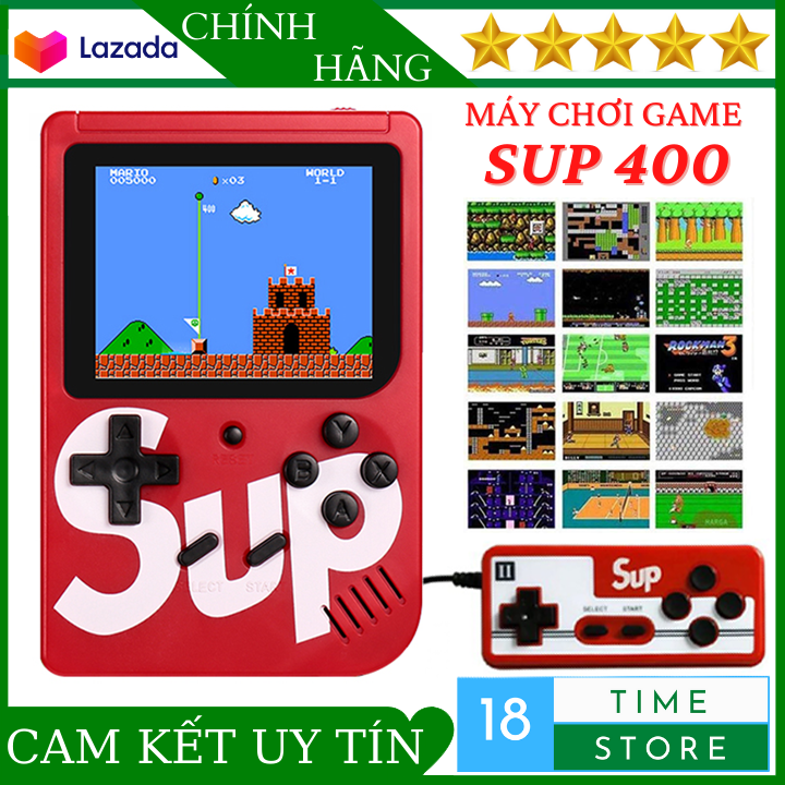 Máy Chơi Game Cầm Tay Sup 400 Với Hơn 400 Game Huyền Thoại Kèm Thêm Tay Cầm Để Chơi 2 Người Tiện Lợi - Máy Điện Tử - Máy Chơi Game 4 Nút