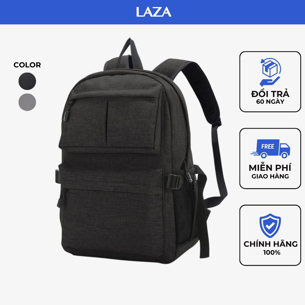 Ba lô nam nữ, balo laptop thời trang LAZA 294 chính hãng phân phối
