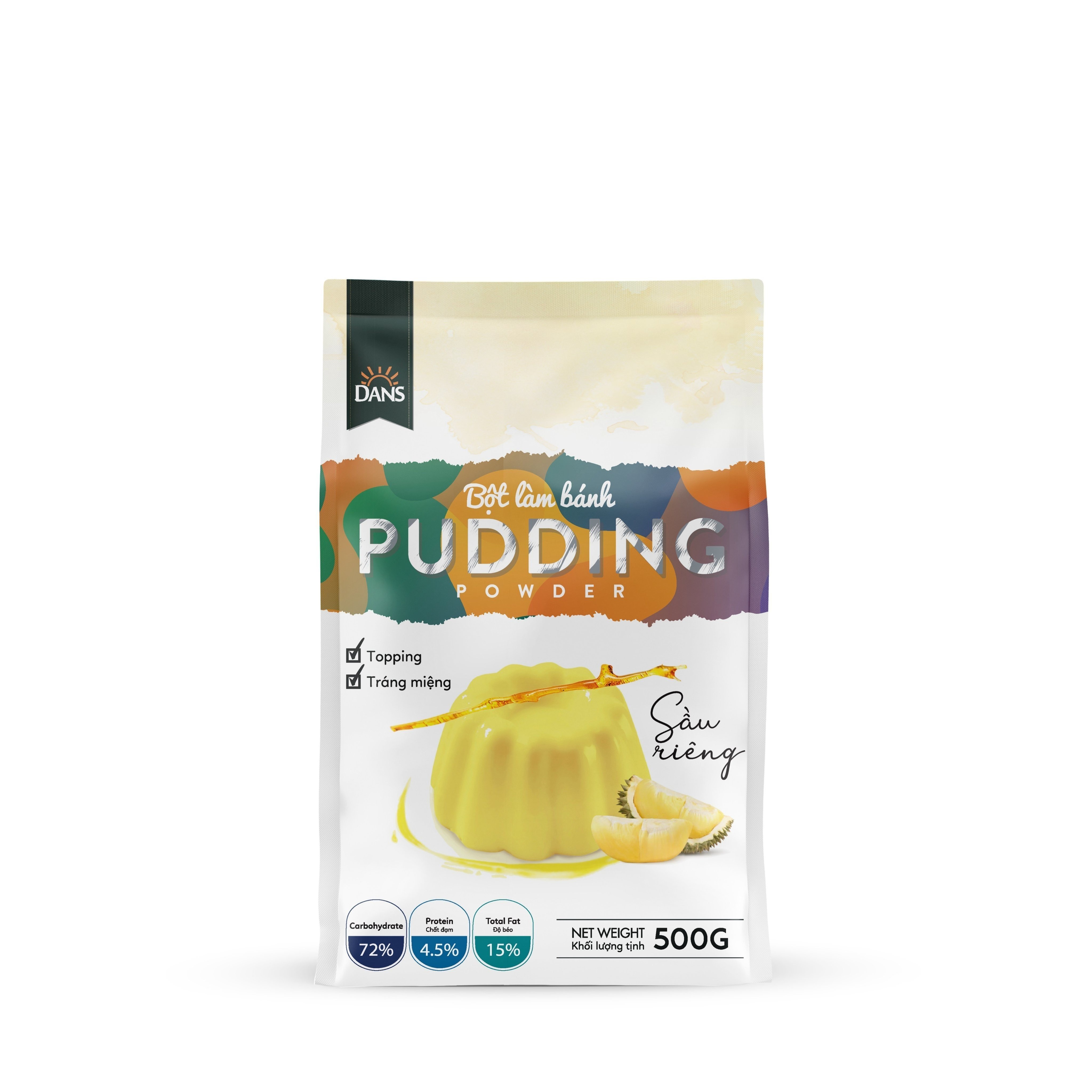 Bột pudding sầu riêng Dans 500gr