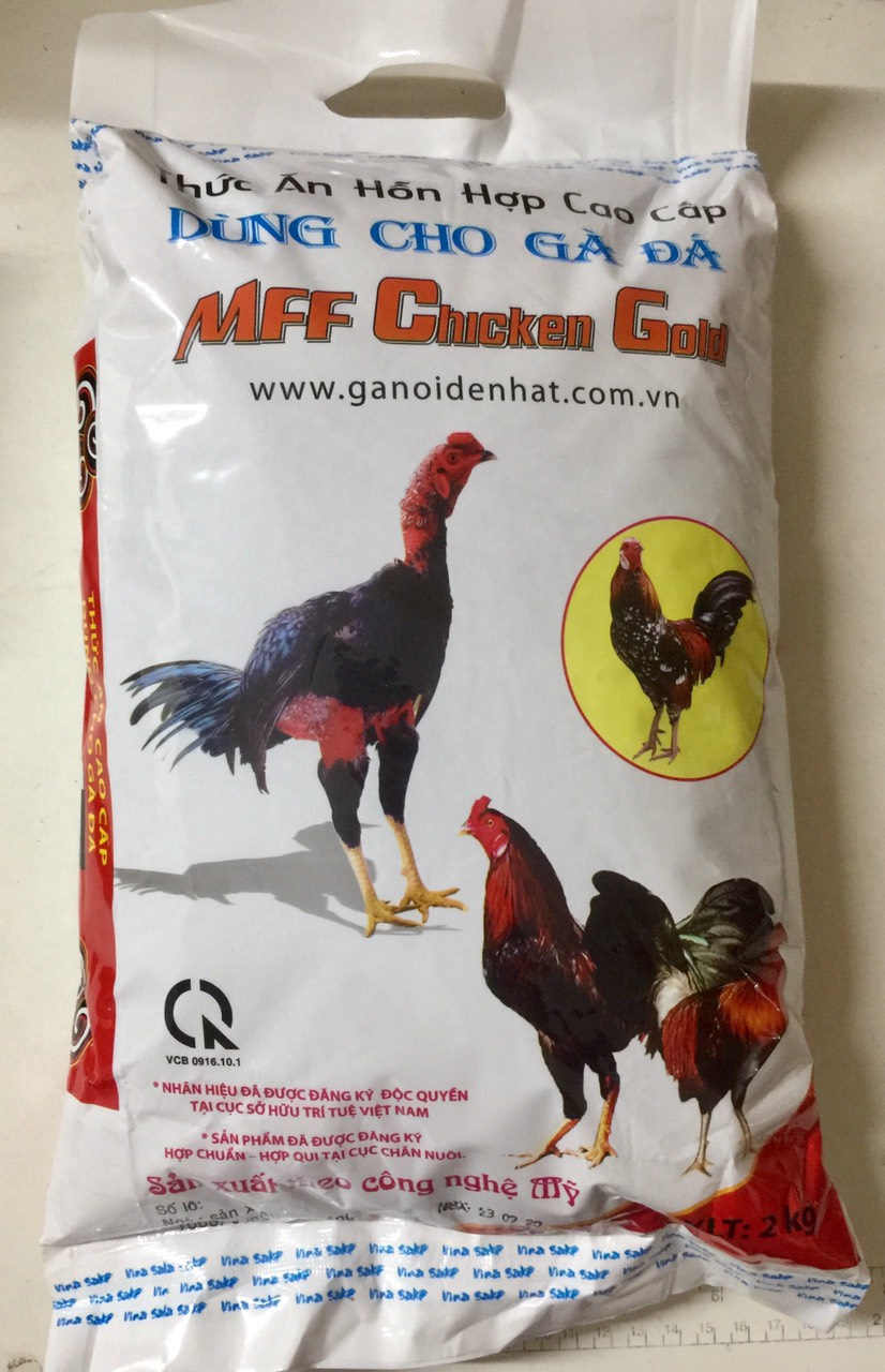 CÁM GÀ ĐÁ CHICKEN GOLD MFF 2kg - THỨC ĂN GÀ