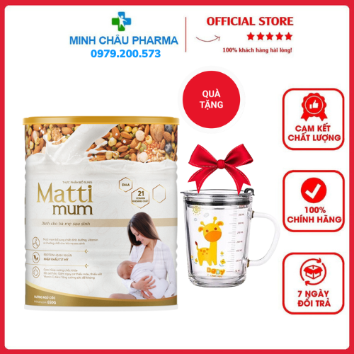 Sữa Hạt Lợi Sữa Matti Mum 100% Đạm Thực Vật Cho Mẹ Sau Sinh Đạt Chứng Nhận