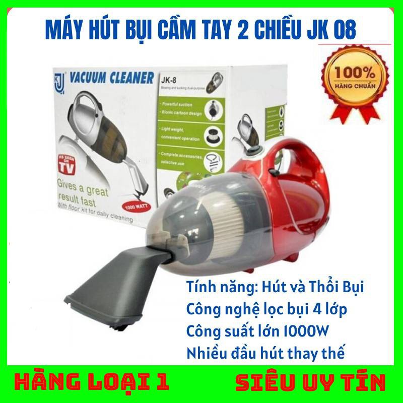 Máy Hút Bụi Thông Minh Máy Hút Bụi Cầm Tay Hút Cực Mạnh Công Suất Hút Mạnh Mẽ, Hút Sạch Mọi Bụi Bẩn Trong Ngôi Nhà Bạn MÁY HÚT BỤI 2 CHIỀU (HÚT VÀ THỔI) VACUUM CLEANER JK8