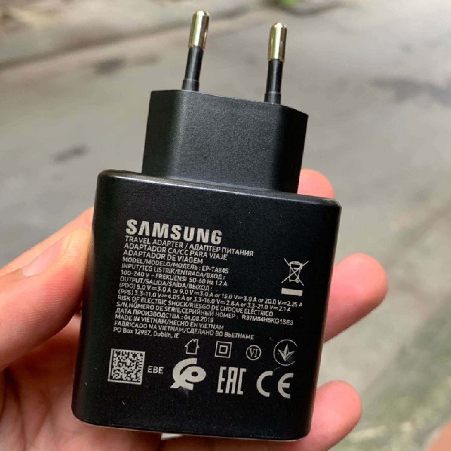 Cs20 - củ sạc nhanh sam sung 45w zin new