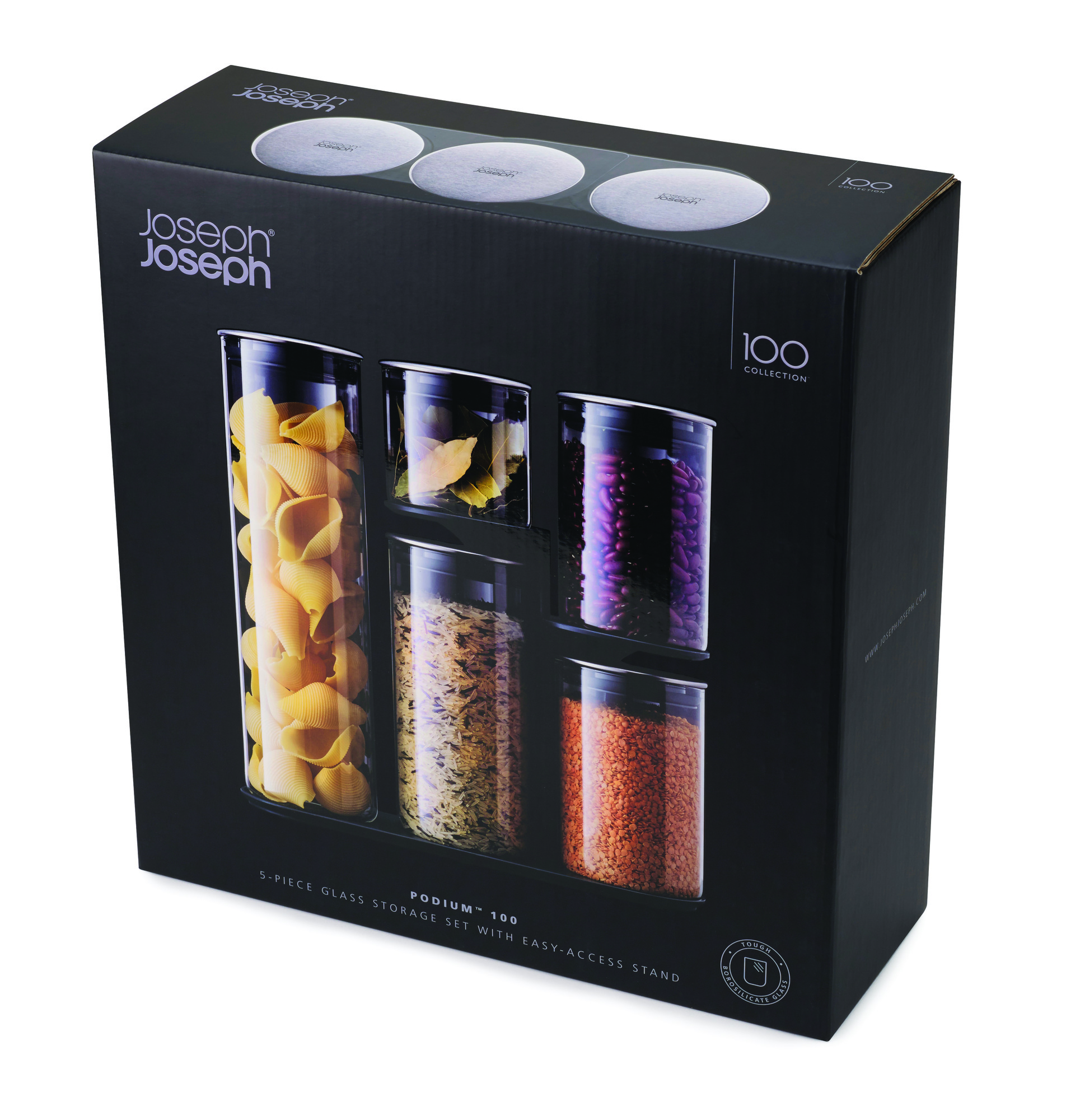 Bộ hộp thủy tinh cao cấp joseph joseph 5 món- jj950359