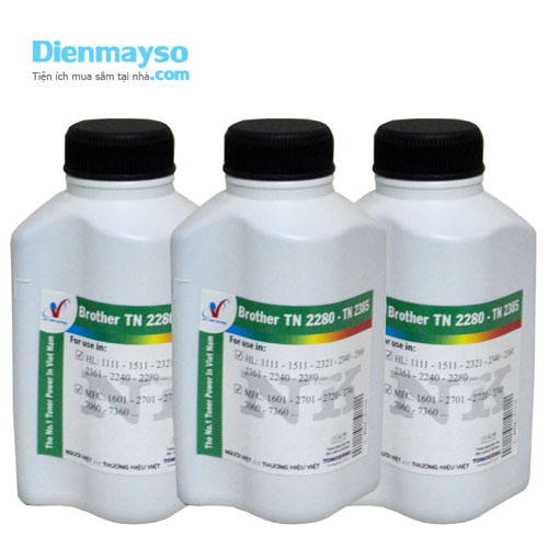 Mực Nạp TN 2280 2385 máy in Brother 11111 11150 2130 2240 7060 7360 7860 7380 Combo 3 chai