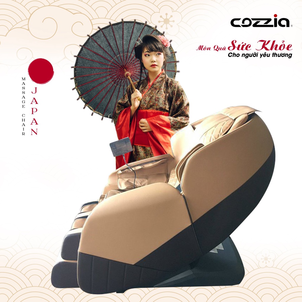 Ghế Massage COZZIA BH-6201 massage 4D.  36 túi khí Điều khiển bằng giọng nói thông minh