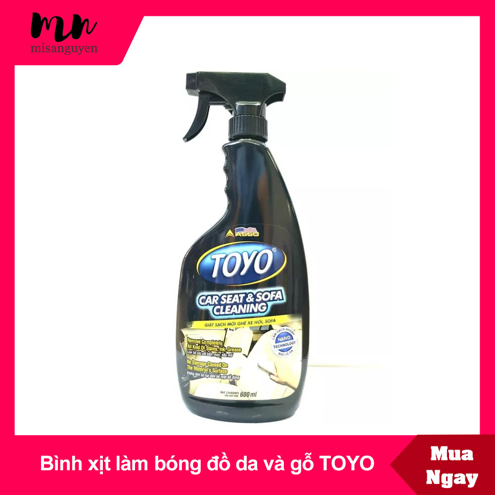 BÌNH XỊT TOYO CAR SEAT & SOFA CLEANING GIẶC SẠCH MỚI GHẾ XE HƠI SOFA 600ML