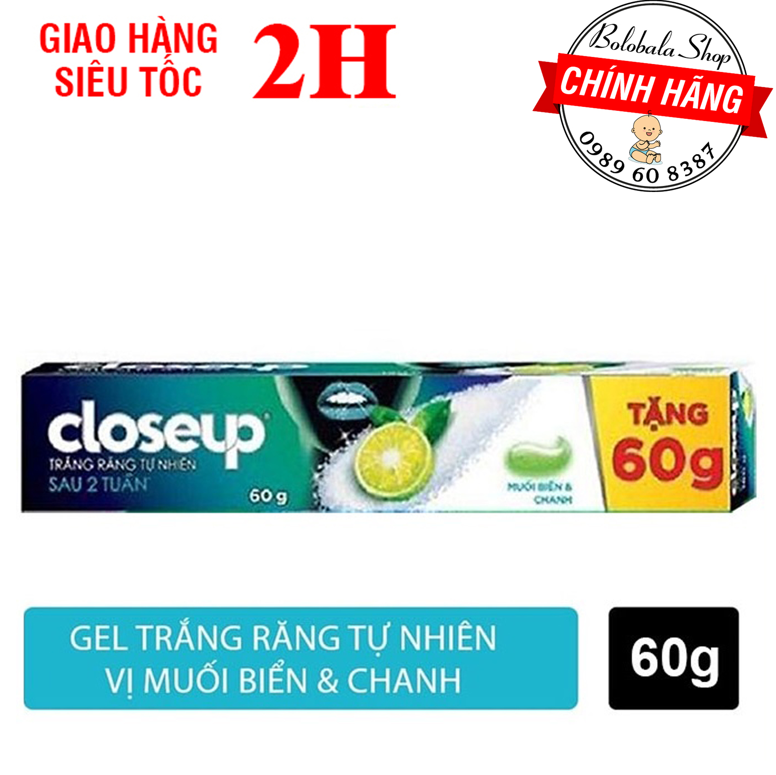 Kem đánh răng Closeup 60g - hàng tặng
