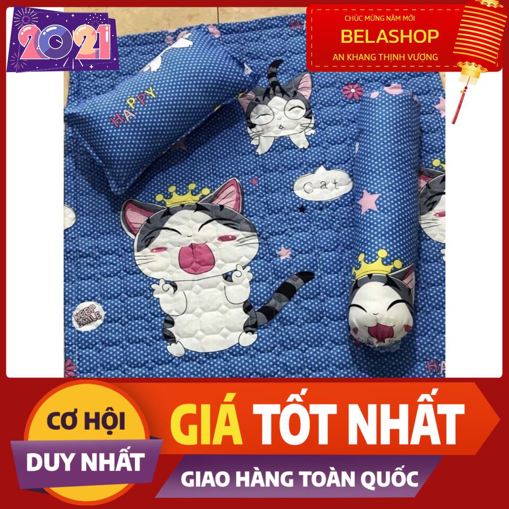 Set chăn gối cho bé 5 món mẫu mèo thần tài