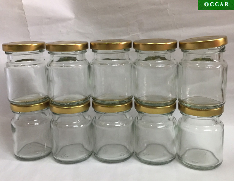 Combo 10 Hũ đựng yến, hũ chưng yến, Hũ thủy tinh, hũ ngâm sâm mật ong, hũ đựng mật ong, lọ thủy tinh, hũ đựng thực phẩm 75ml- PP OCCAR